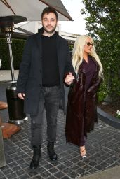 Christina Aguilera at Cecconi’s Restaurant in West Hollywood 03/23/2023