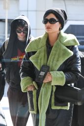 Demi Lovato at JFK Airport in NYC 03/07/2023