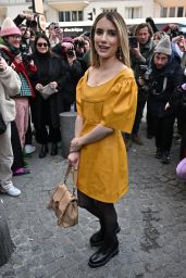 Emma Roberts – Arriving at Chloe Show in Paris 03/02/2023