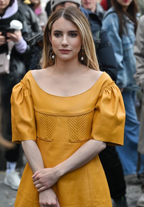 Emma Roberts – Arriving at Chloe Show in Paris 03/02/2023