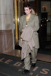 Emma Roberts - Leaves Her Hotel in Paris 03/01/2023