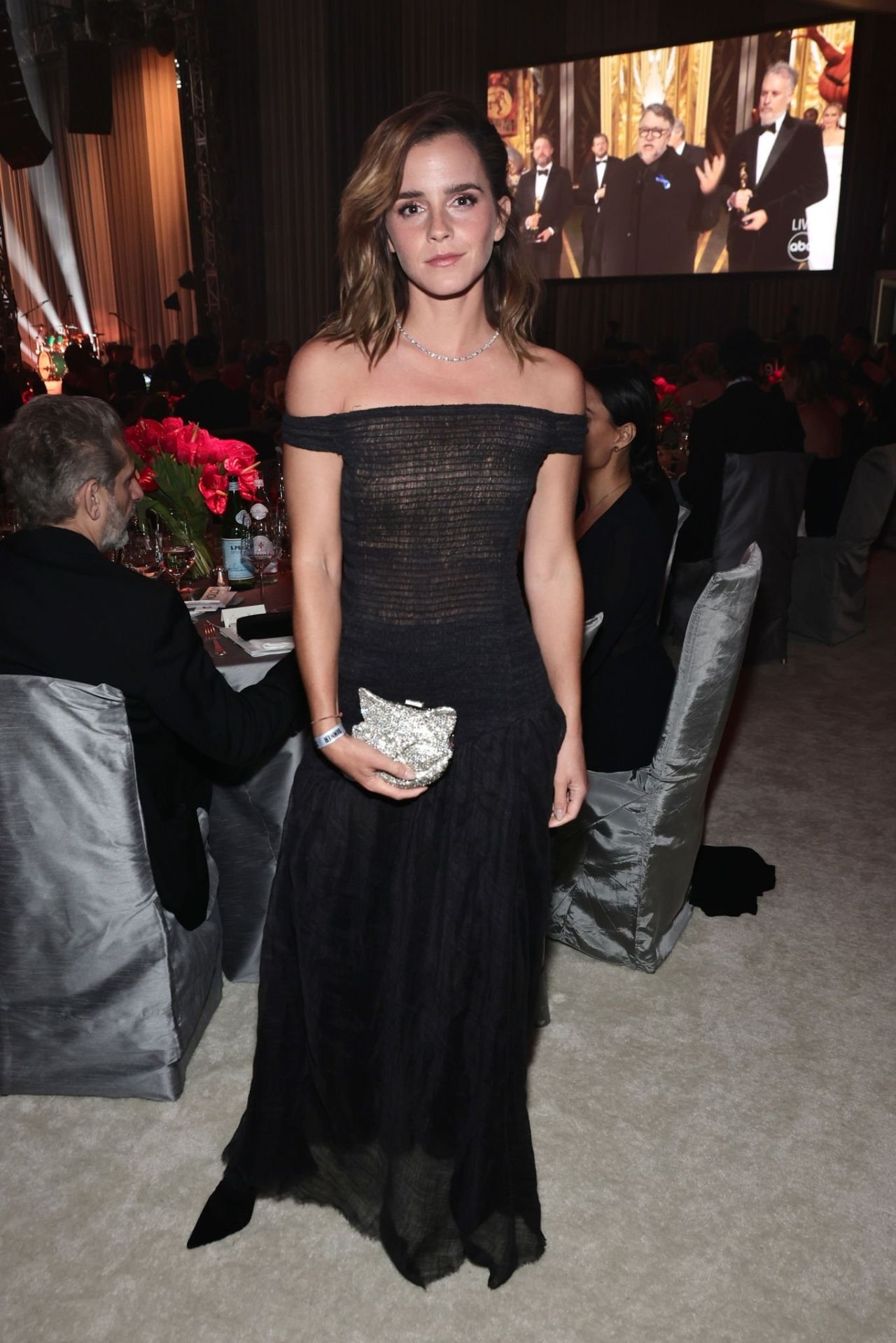 Emma Watson Elton John Aids Foundations Oscars 2023 Viewing Party • Celebmafia