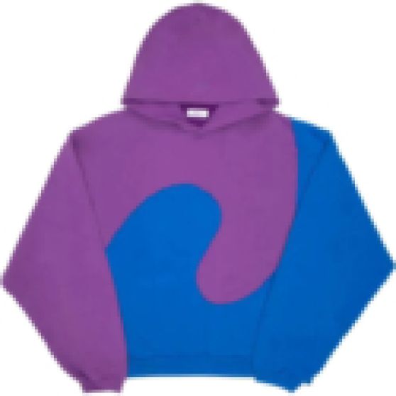 Erl Purple & Blue Swirl Hoodie