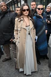 Evelina Maria Corcos – Arriving at Chloe Show in Paris 03/02/2023