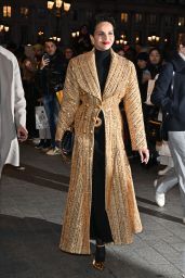 Farida Khelfa – Arriving at Schiaparelli Fashion Show in Paris 03/02/2023