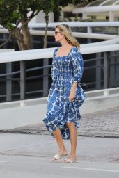 Ivanka Trump in a Summery Blue Dress in Miami 03/05/2023