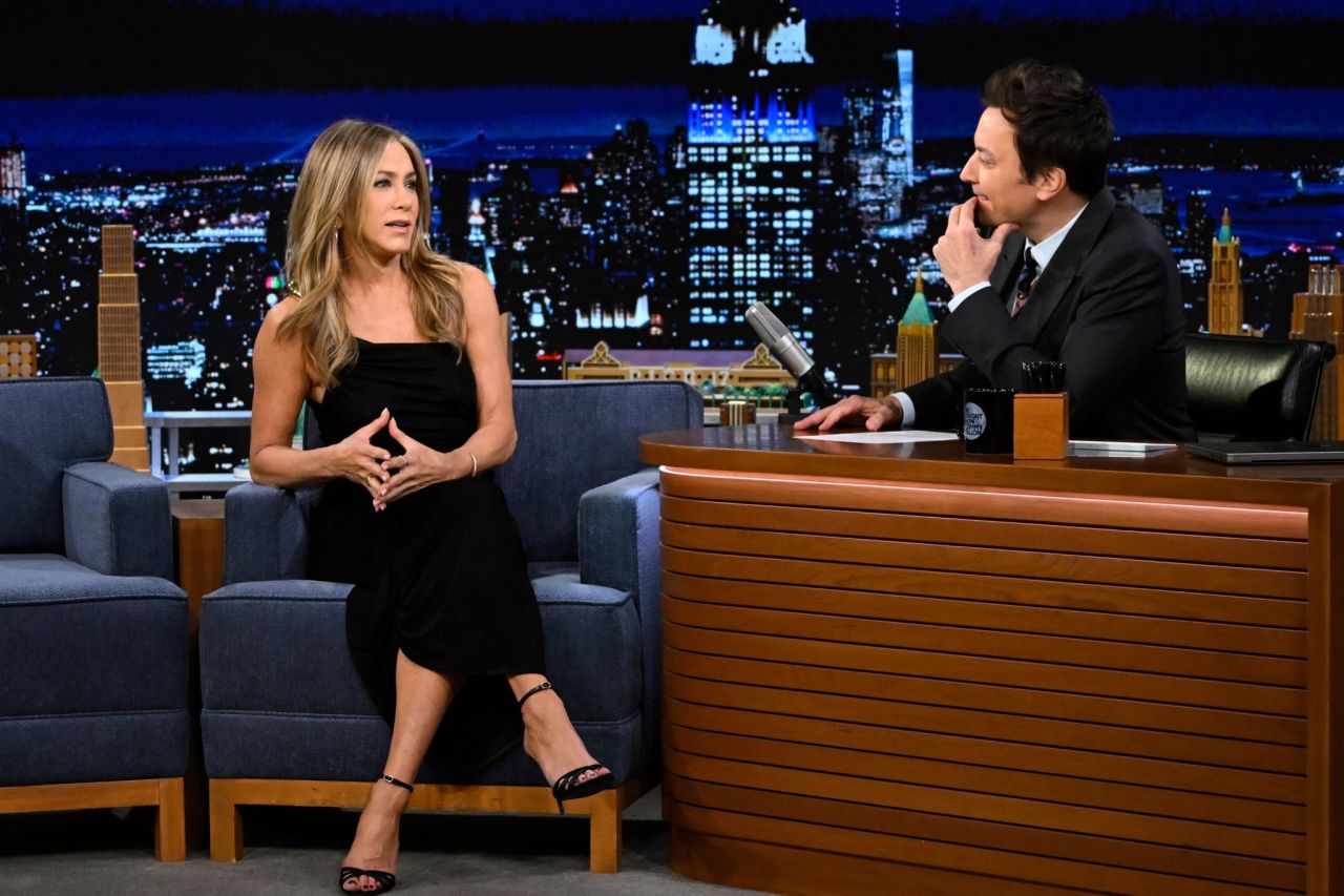 Jennifer Aniston - Tonight Show Starring Jimmy Fallon in LA 03/21/2023 ...