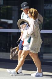 Kate Ritchie and Chevy Black at Brisbane Airport 03/18/2023