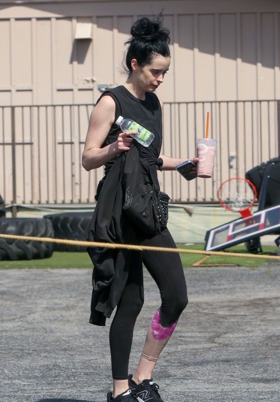 Krysten Ritter at a Gym in Los Angeles 03/13/2023