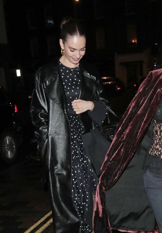 Lily James - Night Out in Mayfair, 03/28/2023 • CelebMafia