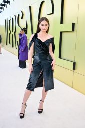 Lily James – Versace Fashion Show in West Hollywood 03/09/2023