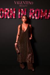 Lori Harvey - "Born In Roma Intense" a Valentino Beauty Party in Paris 03/02/2023