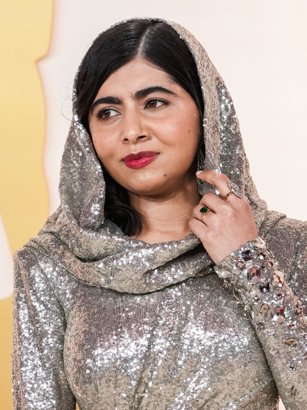 Malala Yousafzai Oscars 2023 Red Carpet • CelebMafia