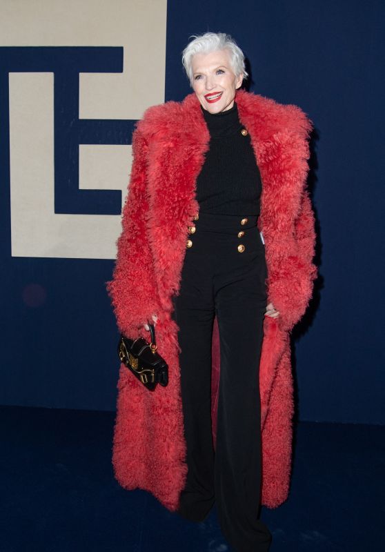 Maye Musk – Balmain Show at Paris Fashion Week 03/01/2023