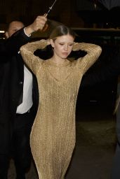 Mia Goth - Arrives For Dinner in Paris 03/07/2023