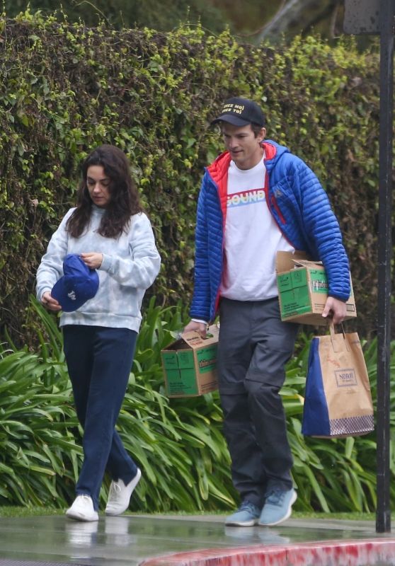 Mila Kunis and Ashton Kutcher - Out in Los Angeles 03/14/2023
