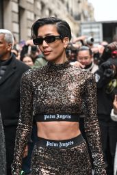 Molly Chiang – Arriving at Palm Angels Show at Paris Fashion Week 03/05/2023