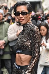 Molly Chiang – Arriving at Palm Angels Show at Paris Fashion Week 03/05/2023