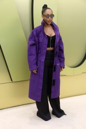 Naomi Ackie – Versace Fashion Show in West Hollywood 03/09/2023