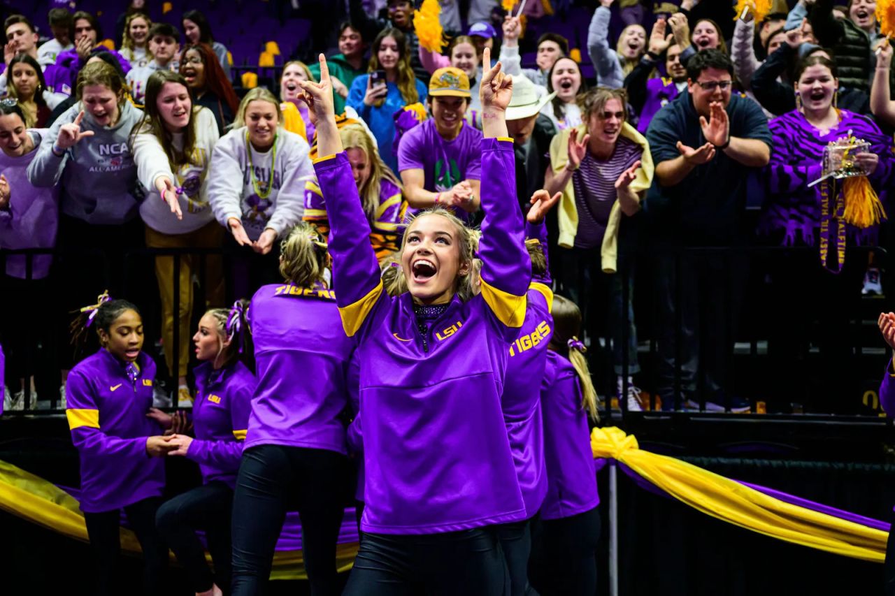 Olivia Dunne - LSU v Florida Gymnastics Meet in Louisiana 02/17/2023