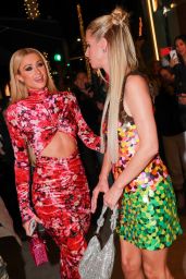 Paris Hilton and Nicky Hilton at the Miley Cyrus + Gucci Event in Beverly Hills 03/09/2023
