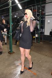 Paris Hilton in a Little Black Dress and High Heels - Leaves "Watch What Happens Live" in NYC 03/13/2023