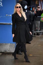 Paris Hilton in All-Black Ensemble at GMA in New York 03/14/2023