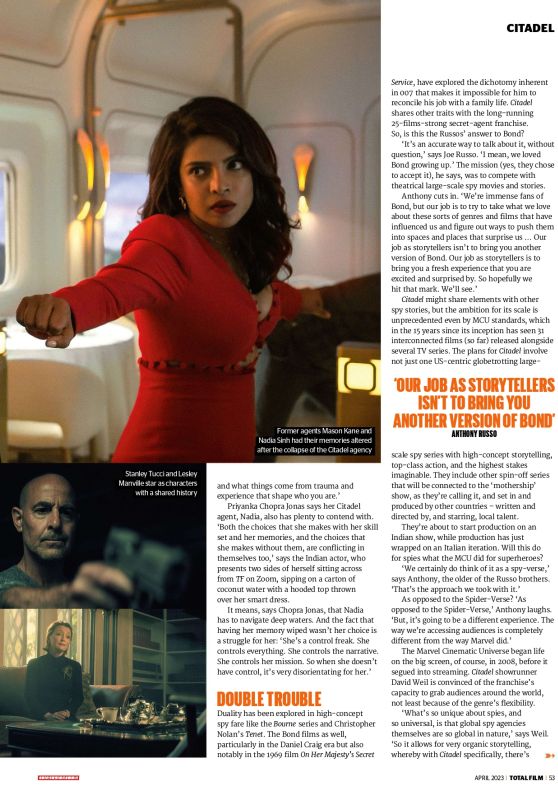 Priyanka Chopra and Richard Madden - Total Film April 2023 Issue