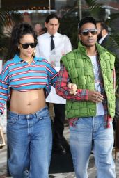Rihanna and A$AP Rocky at Bottega Louie in West Hollywood 03/15/2023