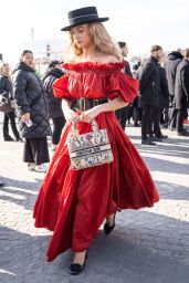 Rose Bertram – Christian Dior Fashion Show in Paris 02/28/2023