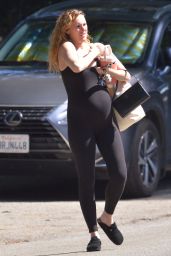 Rumer Willis in a Skin Tight One-Piece Workout Body Suit - Los Angeles 03/05/2023