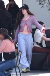Scout Willis in a Split Long-Sleeved Top and Sweatpants in Los Angeles 03/18/2023