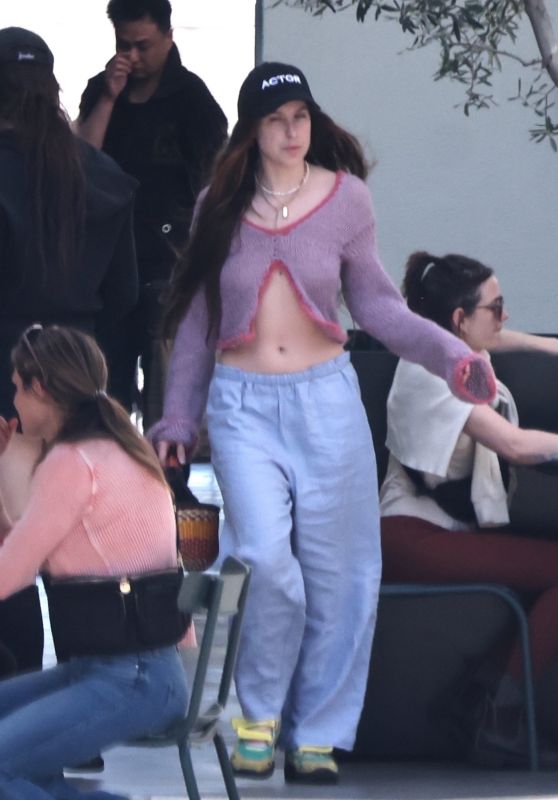 Scout Willis in a Split Long-Sleeved Top and Sweatpants in Los Angeles 03/18/2023