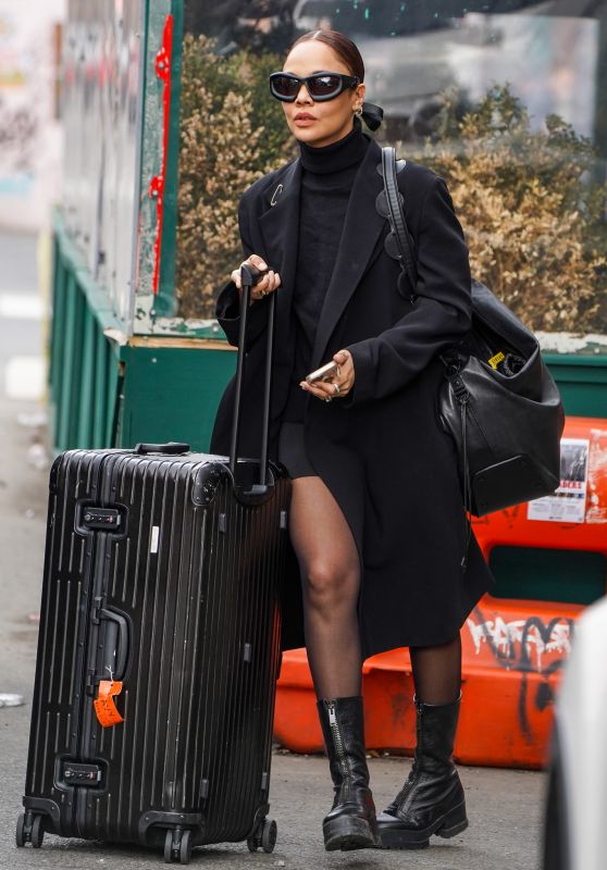 Tessa Thompson -  Checks Out of Her Hotel in New York 03/05/2023