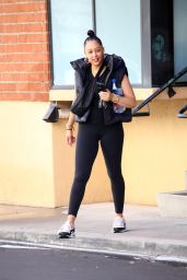Tia Mowry in Workout Outfit in Studio City 03/06/2023