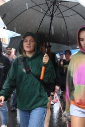 Abbie Chatfield and Kathleen Ebbs on the Trans Day of Visibility Rally in Sydney 04/02/2023