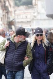 Anna Faris With Husband Michael Barrett in Rome 04/24/2023