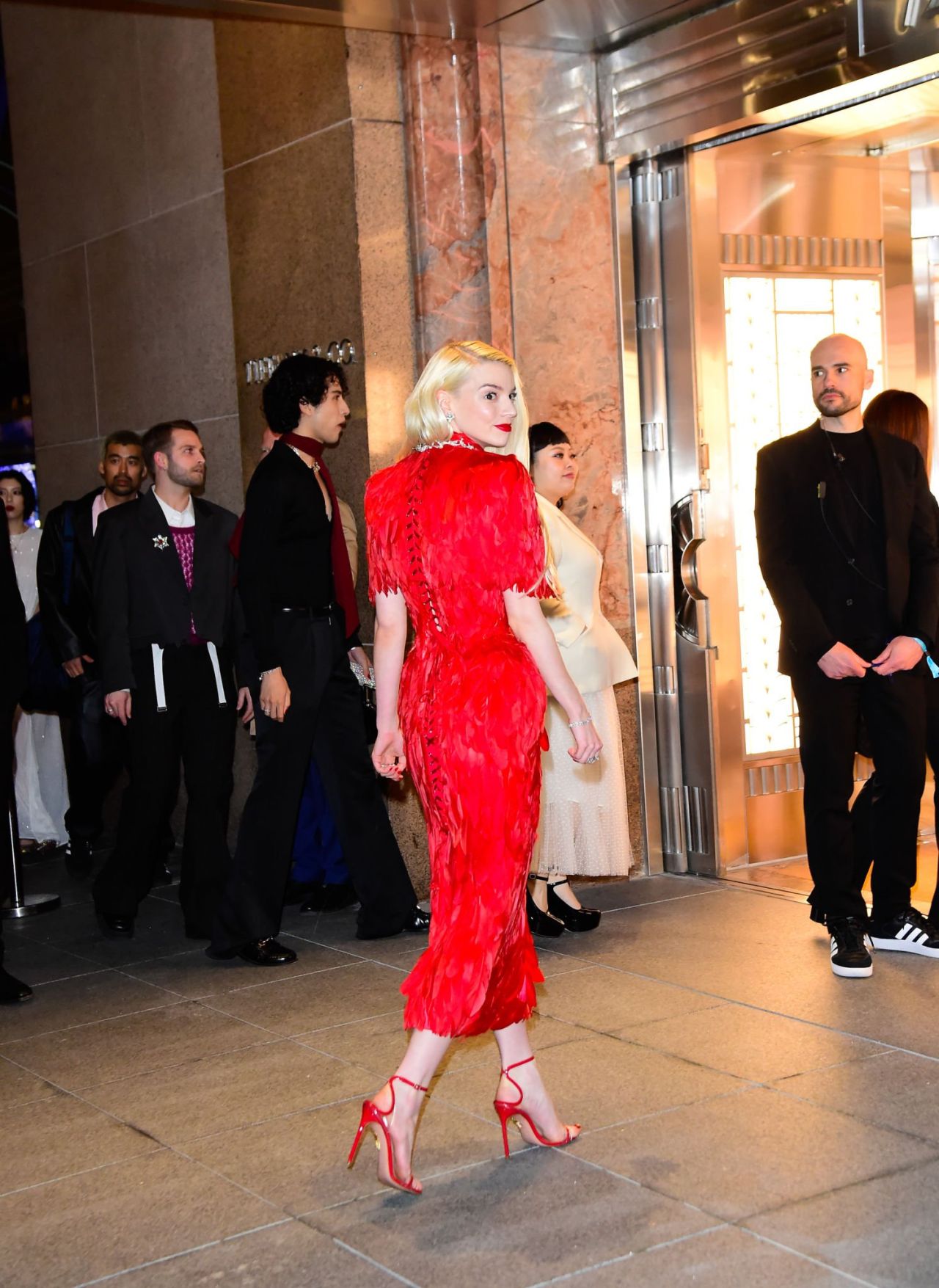 New York, USA. 27th Apr, 2023. Anya Taylor-Joy walks the carpet as Tiffany  & Co. celebrates the reopening of their NYC flagship store 'The Landmark',  New York, NY, Thursday April 27, 2023. (