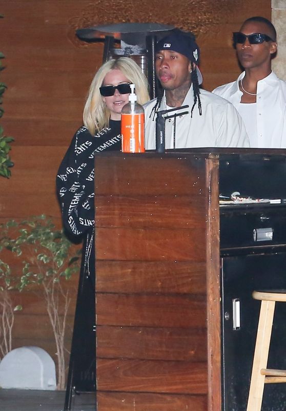 Avril Lavigne and Tyga - Leaving Soho House in Malibu 04/02/2023