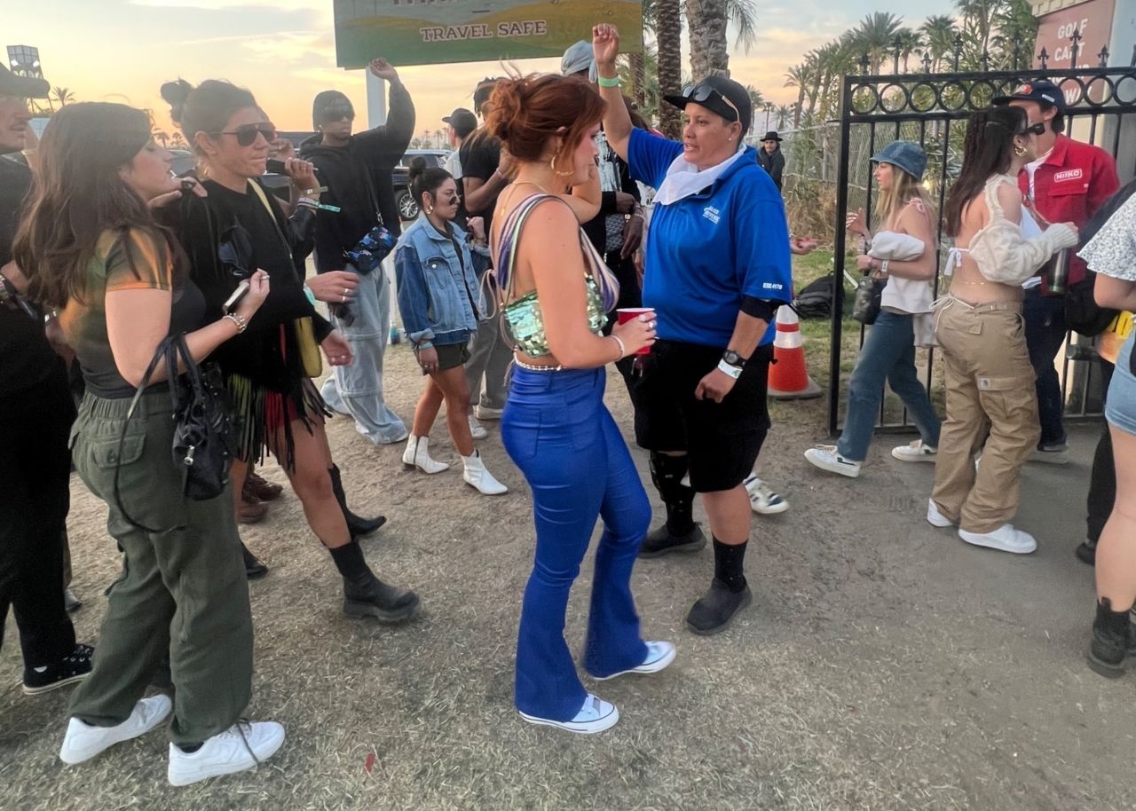 Bella Thorne - Arrives at Coachella in Indio 04/16/2023 • CelebMafia