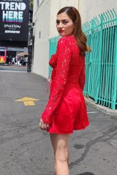 Blanca Blanco in a Striking Red Dress - Beverly Hills 04/16/2023