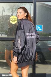 Blanca Blanco Wears an Oversized Coat and a Louis Vuitton Handbag - Grocery Shopping at Vons in Pacific Palisades 04/20/2023