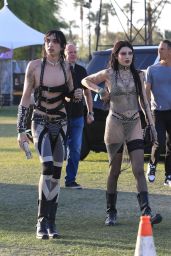 DeathByRomy - Arrives at Coachella Music Festival in Indio 04/16/2023