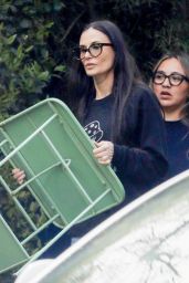 Demi Moore, Tallulah Willis and Scout Willis in Los Angeles 03/31/2023