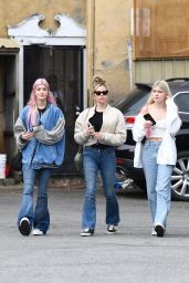 Denise Richard, Sami Richard and Lola Richard at A Votre Sante in Brentwood 04/11/2023