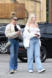Denise Richard, Sami Richard and Lola Richard at A Votre Sante in Brentwood 04/11/2023