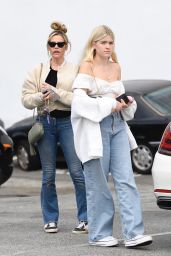 Denise Richard, Sami Richard and Lola Richard at A Votre Sante in Brentwood 04/11/2023