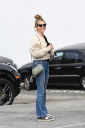 Denise Richard, Sami Richard and Lola Richard at A Votre Sante in Brentwood 04/11/2023