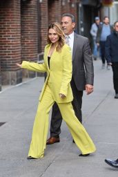 Elizabeth Olsen - Arrives at The Late Show With Stephen Colbert in New York 04/19/2023