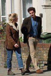 Florence Pugh and Andrew Garfield - "We Live In Time" Set in London 04/03/2023